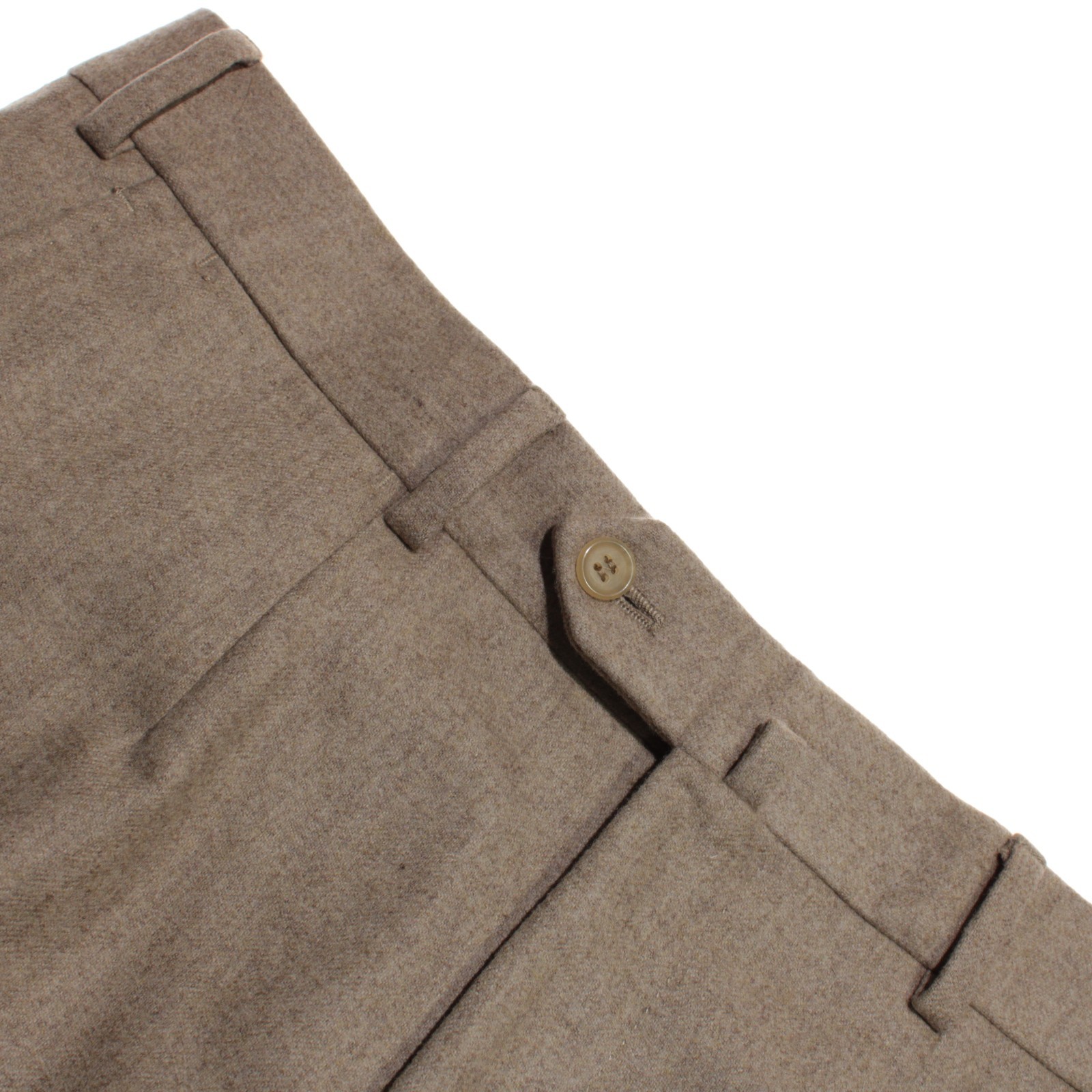 Isaia NWOT Dress Pants Size 52 (36 US) In Beige Melange 100% Wool