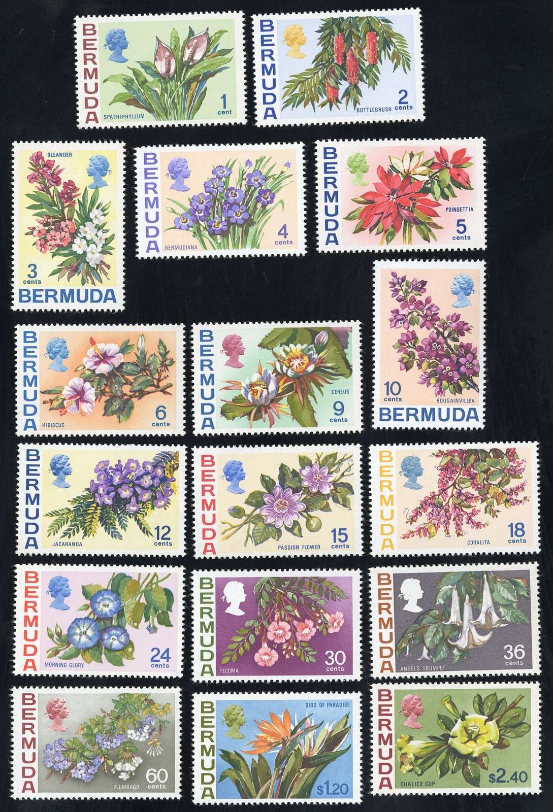 Bermuda Stamps # 255-71 MLH VF Scott Value $54.00