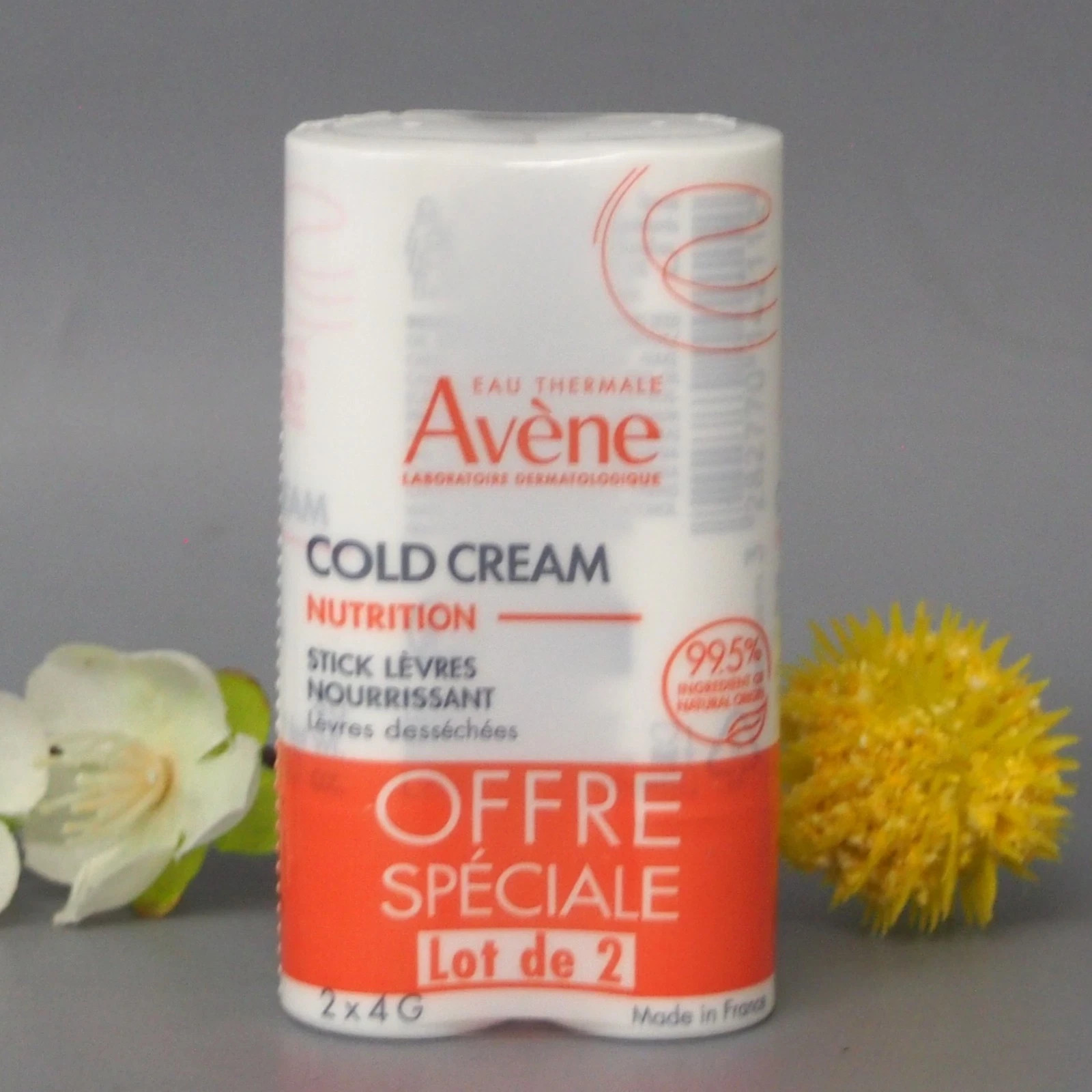 2 Pack Avene Cold Cream Nourishing Lip Balm 4g EXP 11/2028