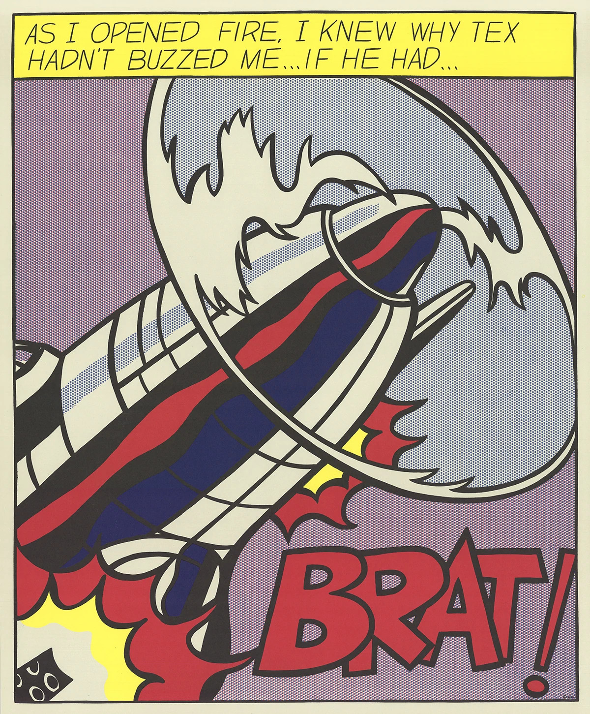 ROY LICHTENSTEIN As I Opened Fire (Panel 1 of 3) 25