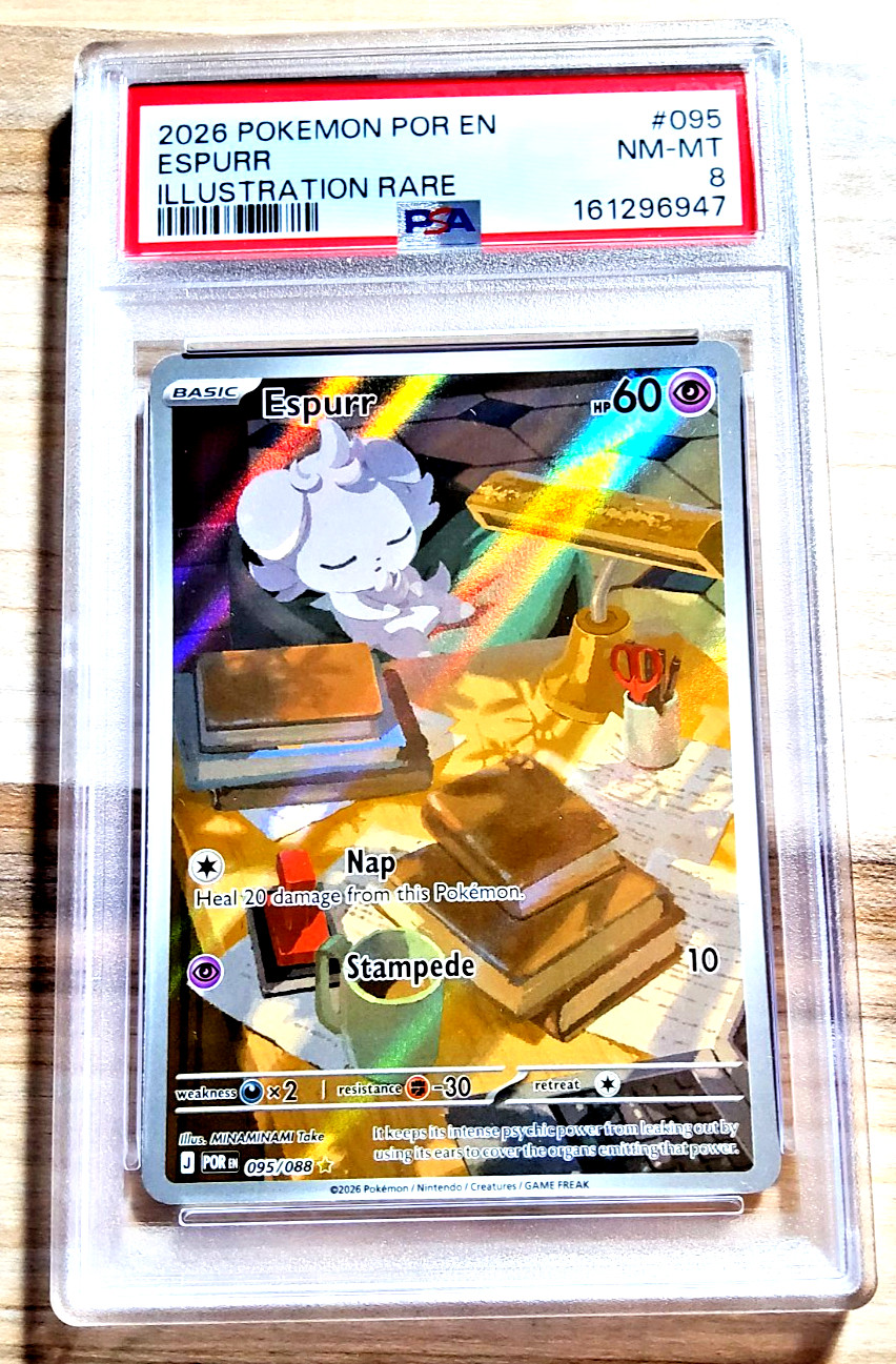 2026 Pokemon Perfect Order ESPURR #09 Illustration Rare PSA 8 Near Mint 2026 Pokemon Perfect Order ESPURR #09 Illustration Rare PSA 8 Near Mint