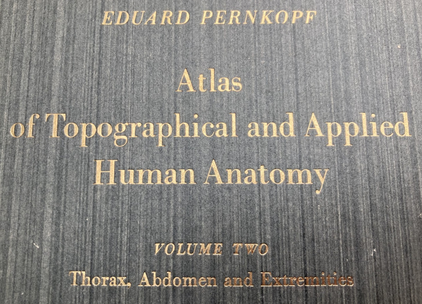Pernkopf\'s ATLAS OF ANATOMY (Volume Two only, 1964 ; 1st English Edition)