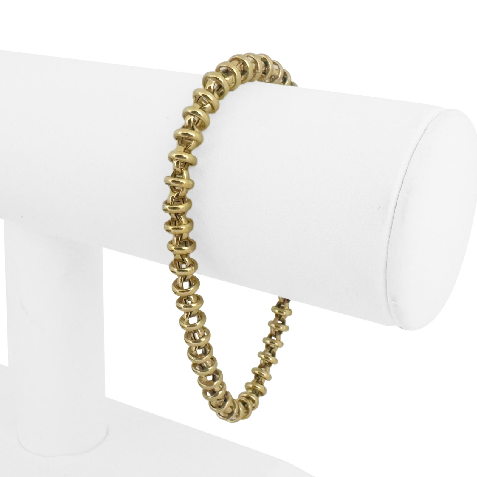 Roberto Coin 18k Yellow Gold 10.7g Ladies Vintage Fancy Link Bracelet Italy 7.5\