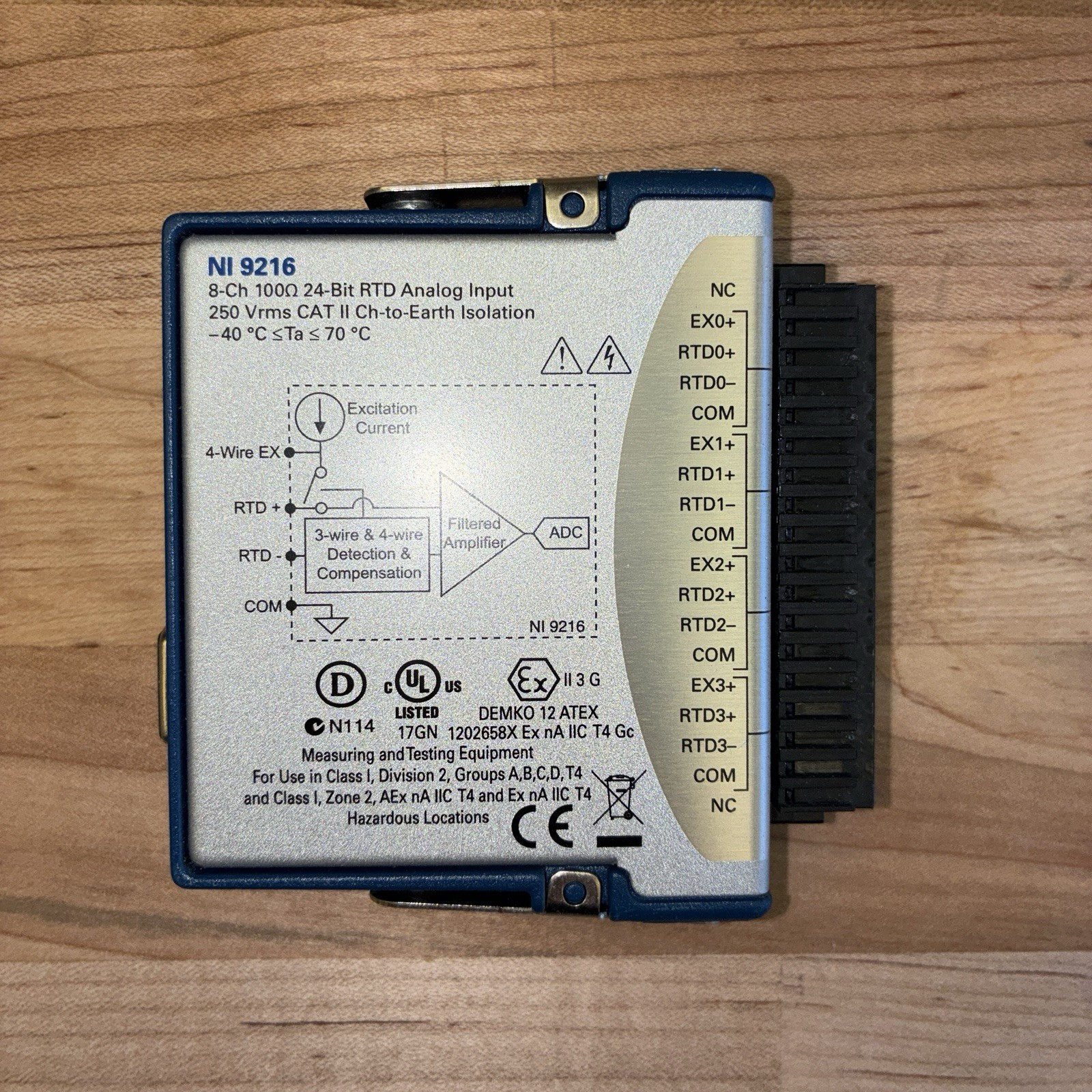 National Instruments NI 9216 8-Ch RTD Analog Input Module 24-Bit