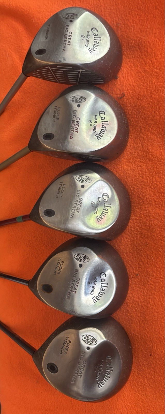 *Lot of 5* Vintage Callaway Great Big Bertha Titanium Drivers (Pro Shop Special)