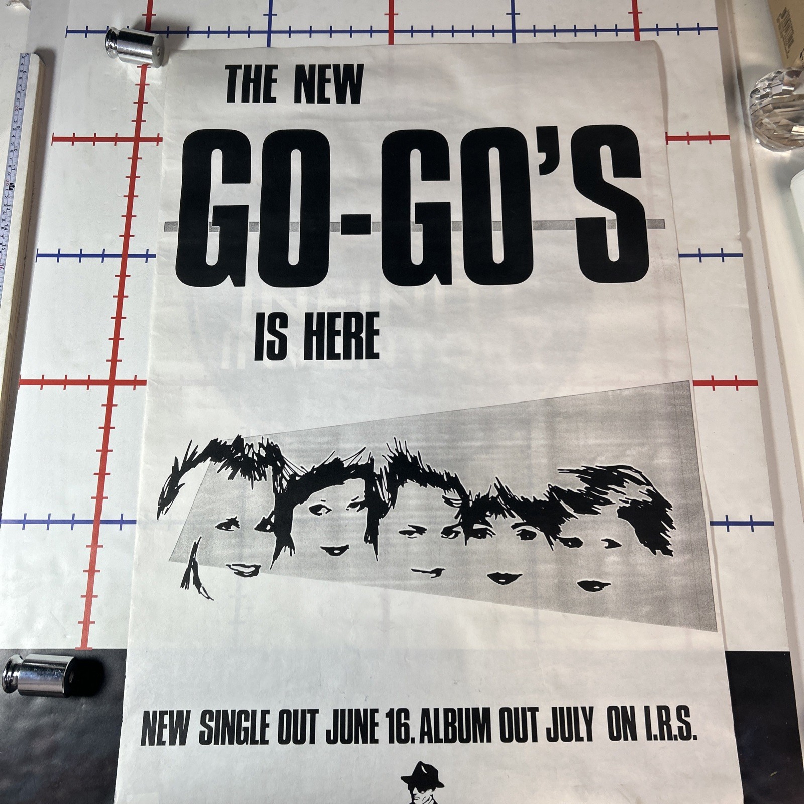 Teaser Promo Vacation The Go-Go\'s 1982 I.R.S. Records XL Original RARE AF 24x36