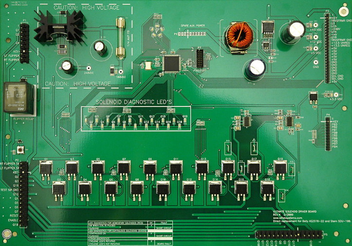 ALLTEK ULTIMATE SOLENOID DRIVER BOARD BALLY STERN PINBALL MACHINES LIFE WARRANTY