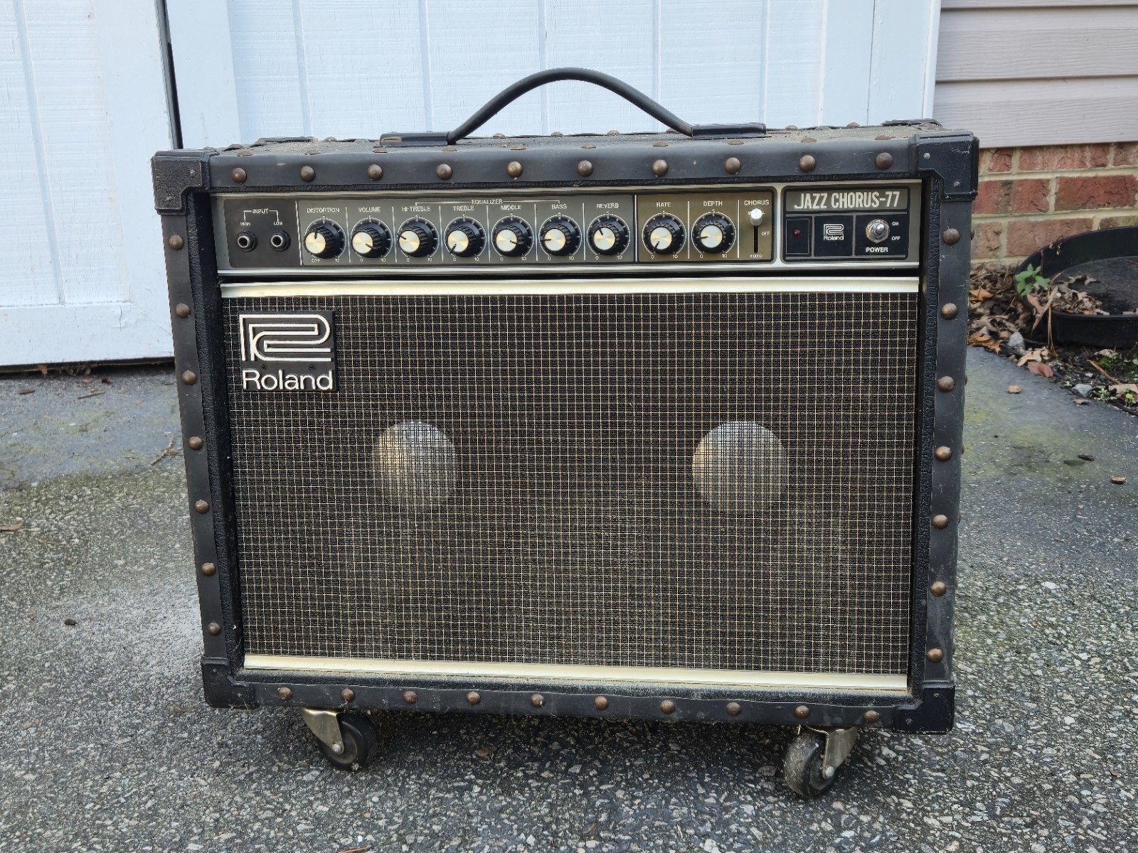 Roland JC-77 Jazz Chorus Guitar Amplifier Tested Working 1980s Vintage Rare