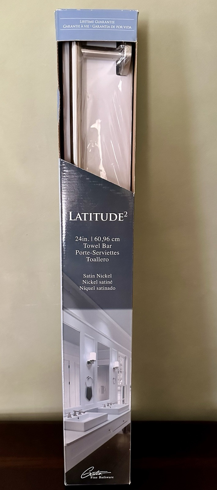 GATCO 4290-SN 24\'\' Latitude II Towel bar, Satin Nickel NEW