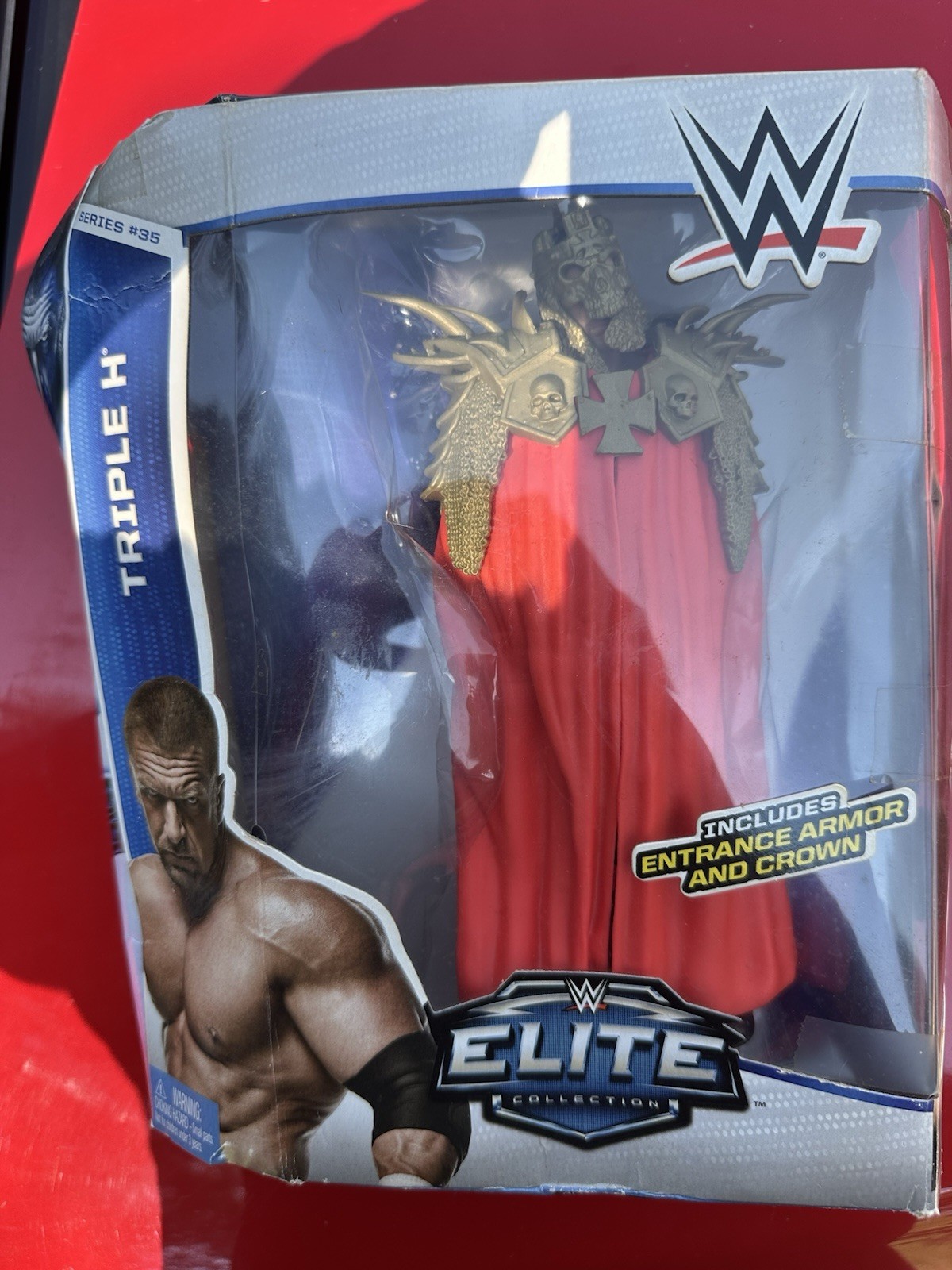 WWE Elite Collection Series #35 - Triple H Action Figure 2014 Box Bad condition