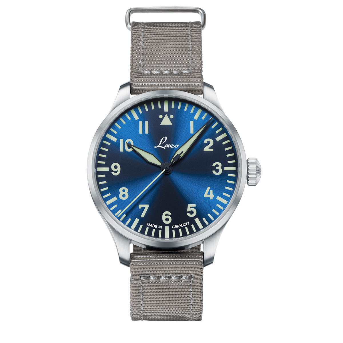 Augsburg Blaue Stunde 39 nylon bracelet Blue Dial Wristwatch 862102.2