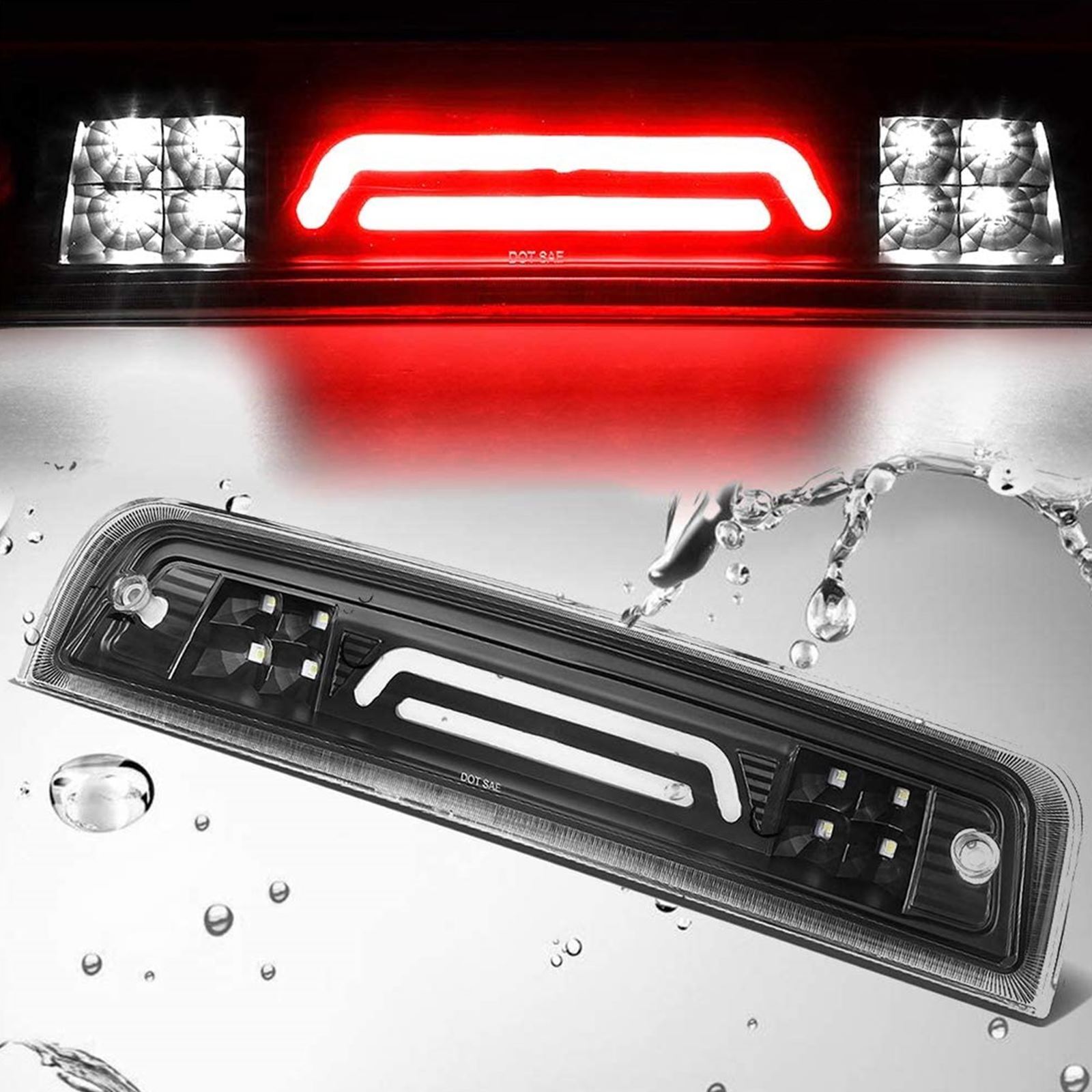 For 2009-18 Dodge Ram 1500 10-18 2500 3500 LED 3rd Tail Lights Brake Lamp