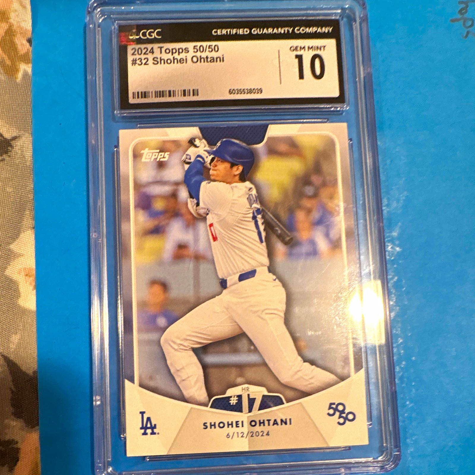 Topps 2024 Topps 50/50 Shohei Ohtani #32 Los Angeles Dodgers Graded