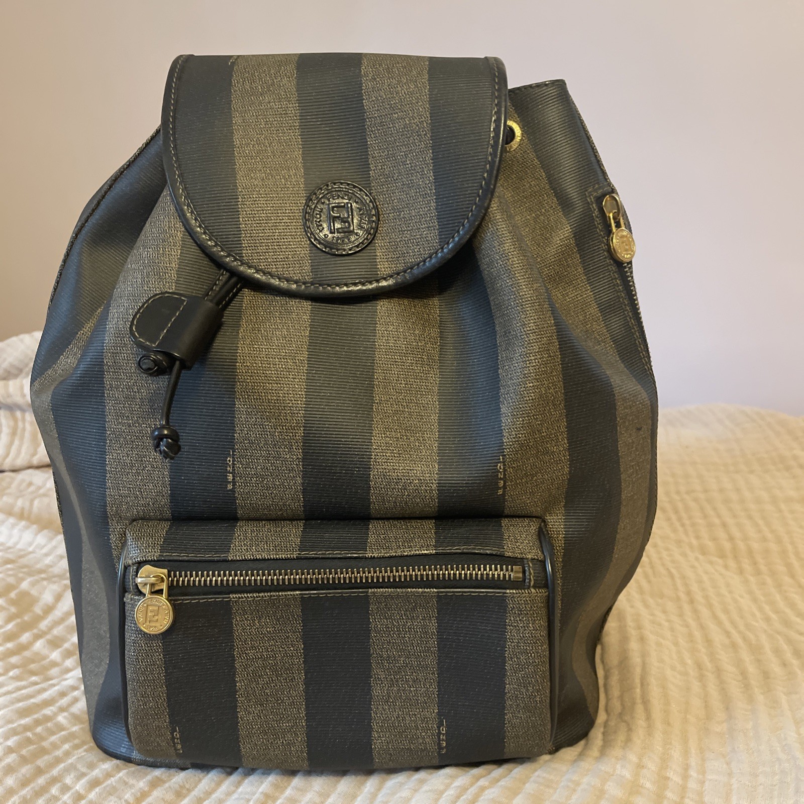 Fendi BackPack Bag Brown PVC 2342528