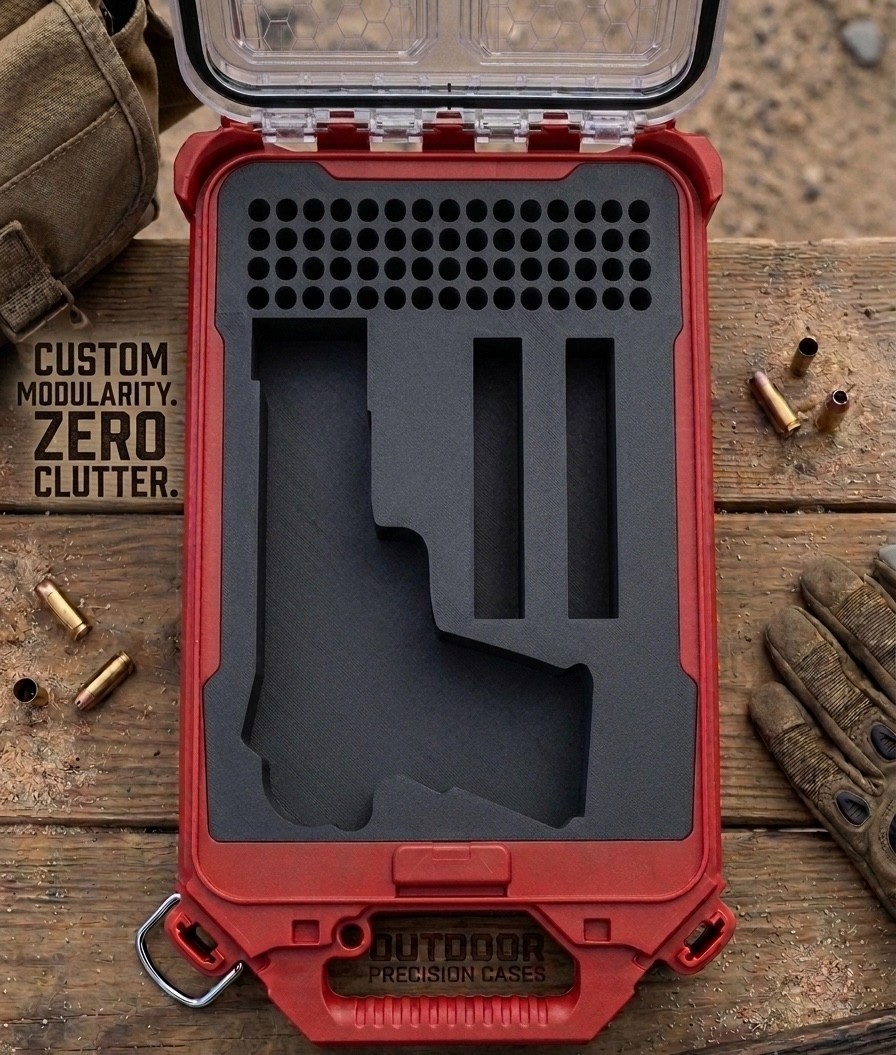 Custom 1911 Case Insert Fits Milwaukee Packout - Holds Pistol, 2 Mags, 60 rds