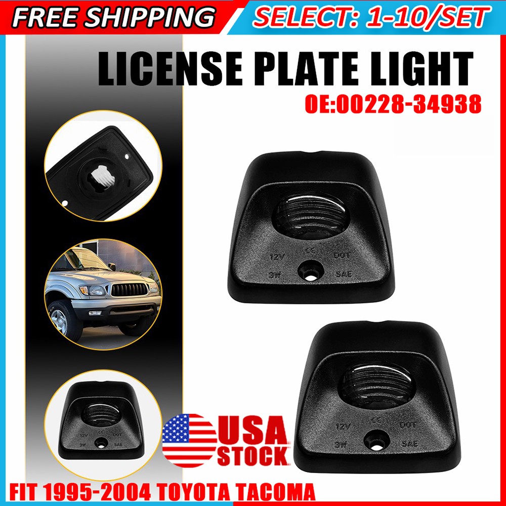 2-20x Rear License Plate Lamp Housings Fit Toyota Tacoma 1995 1996 1997 1998-04