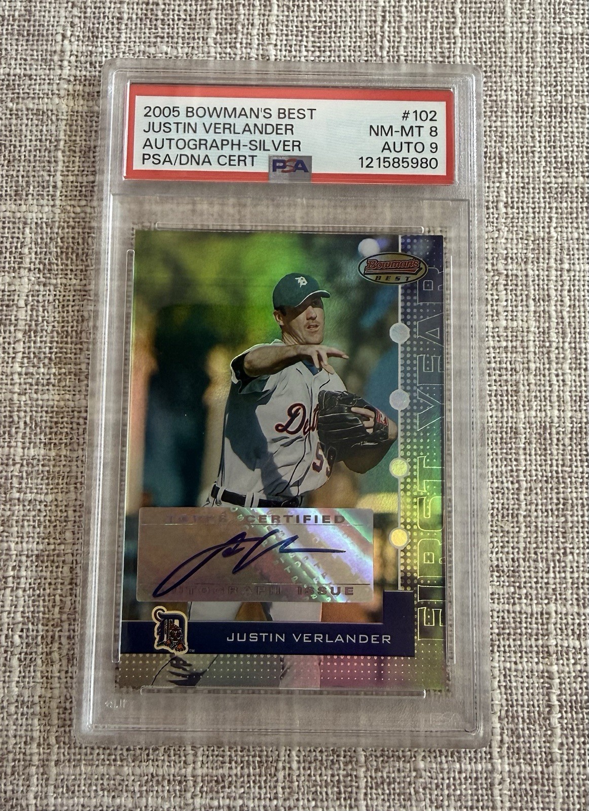 2005 Bowman\'s Best Justin Verlander #102 Silver /99 Autograph Rookie (AU,RC)🔥🔥 2005 Bowman\'s Best Justin Verlander #102 Silver /99 Autograph Rookie (AU,RC)🔥🔥