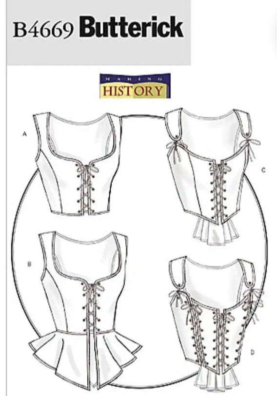 BUTTERICK PATTERNS B4669 Misses\' Corset, Size AA (6-8-10-12)