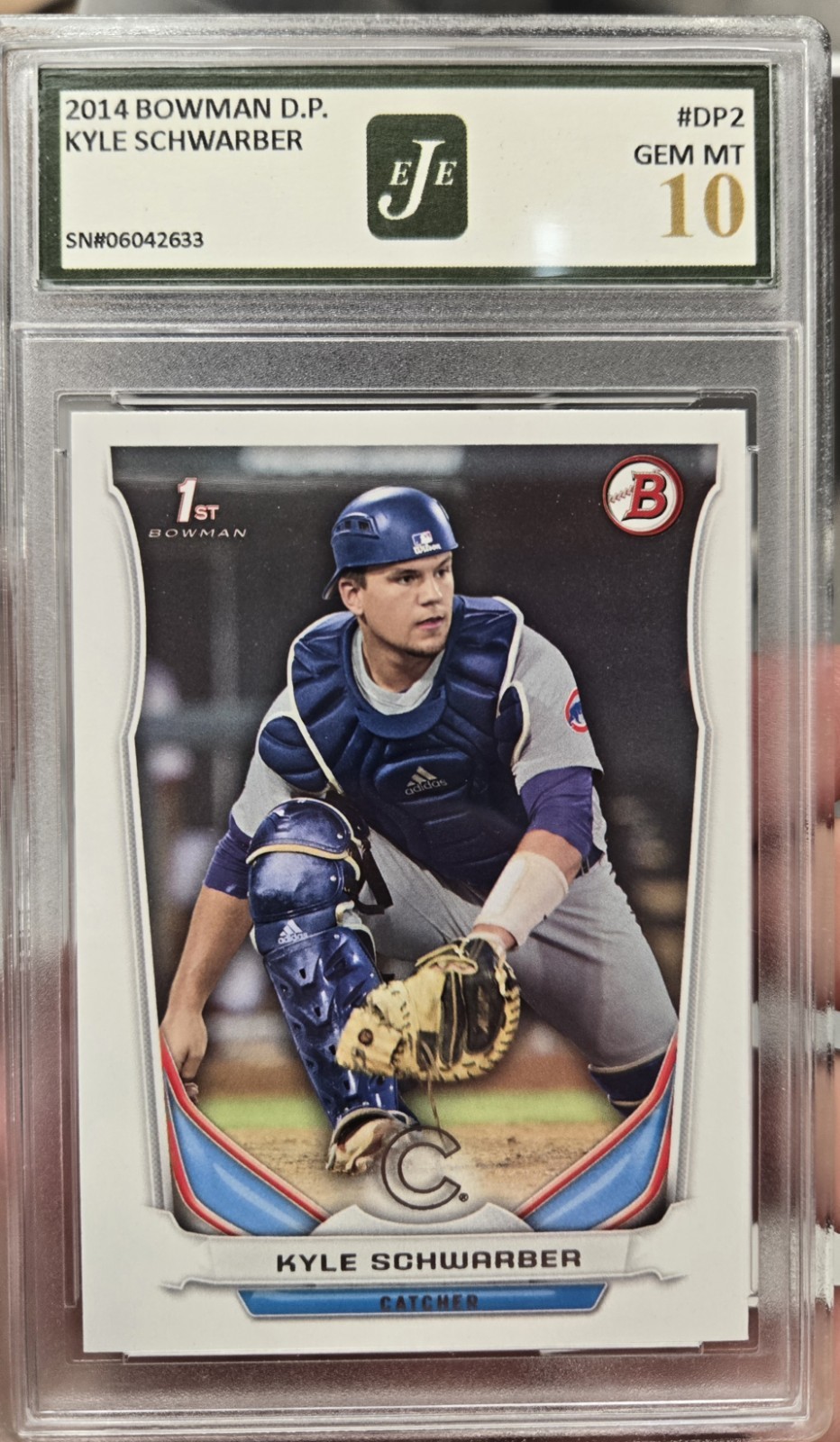 2014 Bowman Draft Picks #DP2 Kyle Schwarber 1st Bowman EJE 10 Gem Mint Rookie