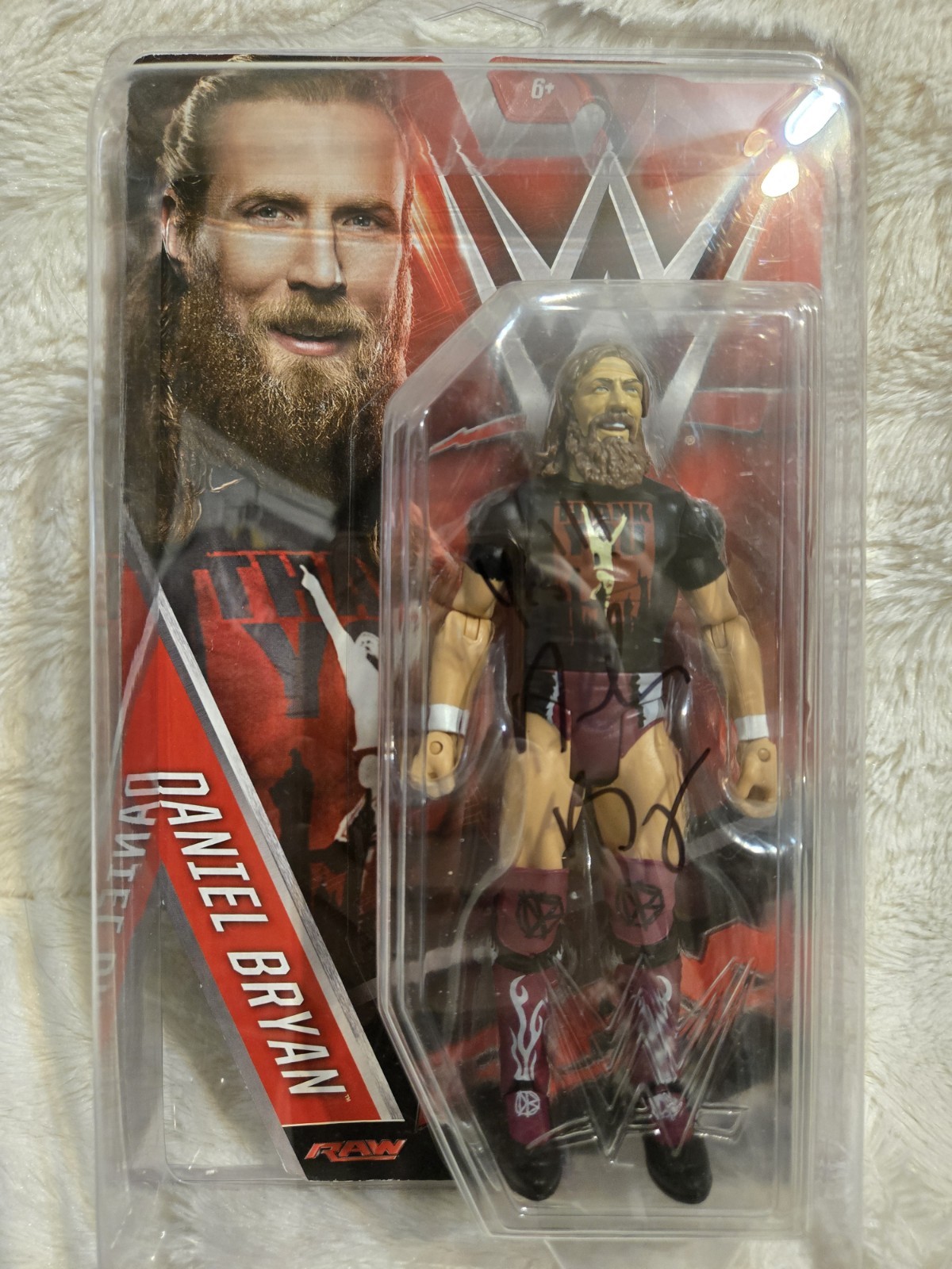 Daniel Bryan Signed WWE Mattel Basic Series 66 Figure Autographed 2016