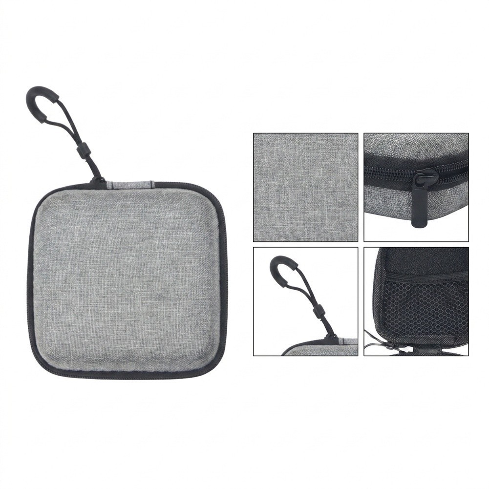 EVA Storage Bag Double Layer Designed for Playdate 10.5x10.5x3.8CM Gray