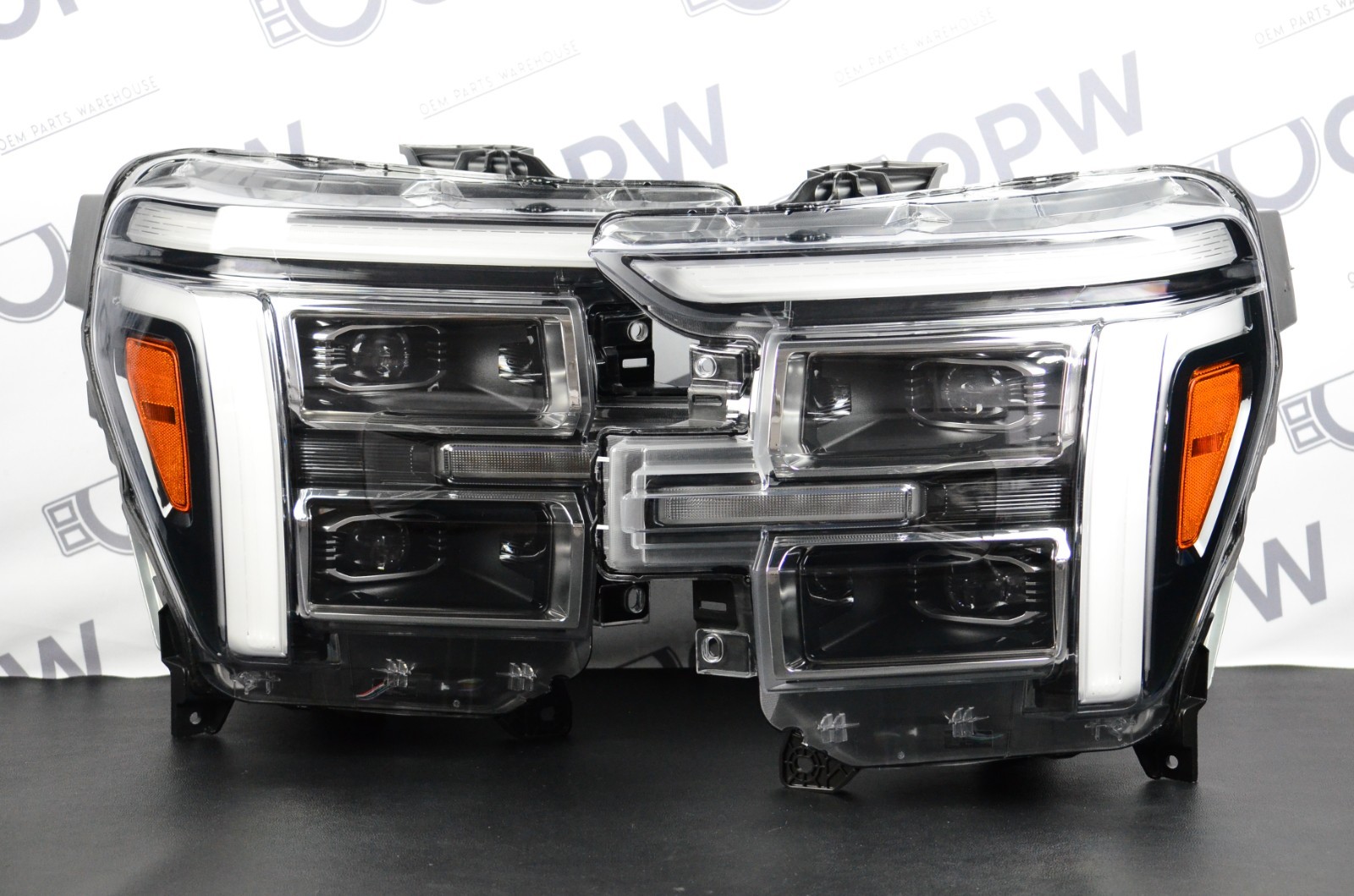 Perfect 24-26 Ford F-150 Active LED Headlight Set Chrome Adaptive LH & RH OEM