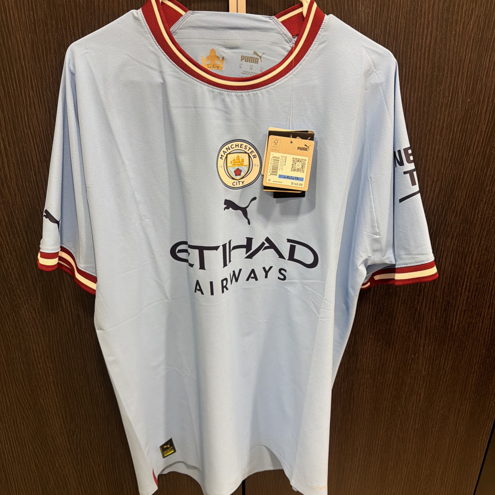 PUMA Manchester City Jersey Officially Licensed authentic 2022/2023 new with tag PUMA Manchester City Jersey Officially Licensed authentic 2022/2023 new with tag