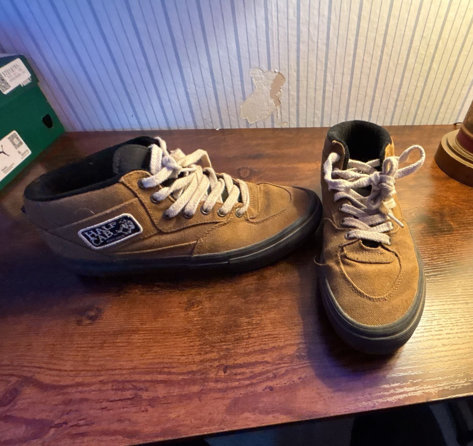 Vans Skate Half Cab Duck Canvas Golden Brown Size 9.0 Vans Skate Half Cab Duck Canvas Golden Brown Size 9.0