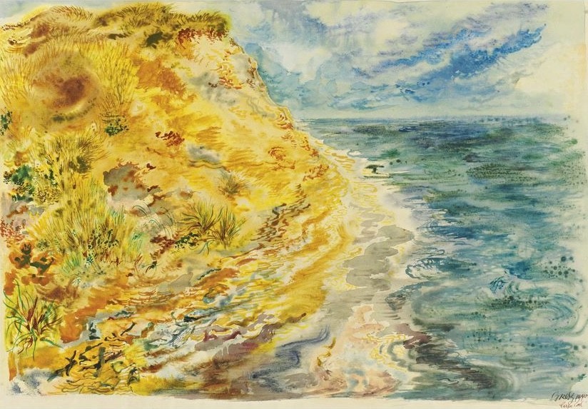George Grosz Cape Cod Coastline – Seaside Landscape Art Print 1940