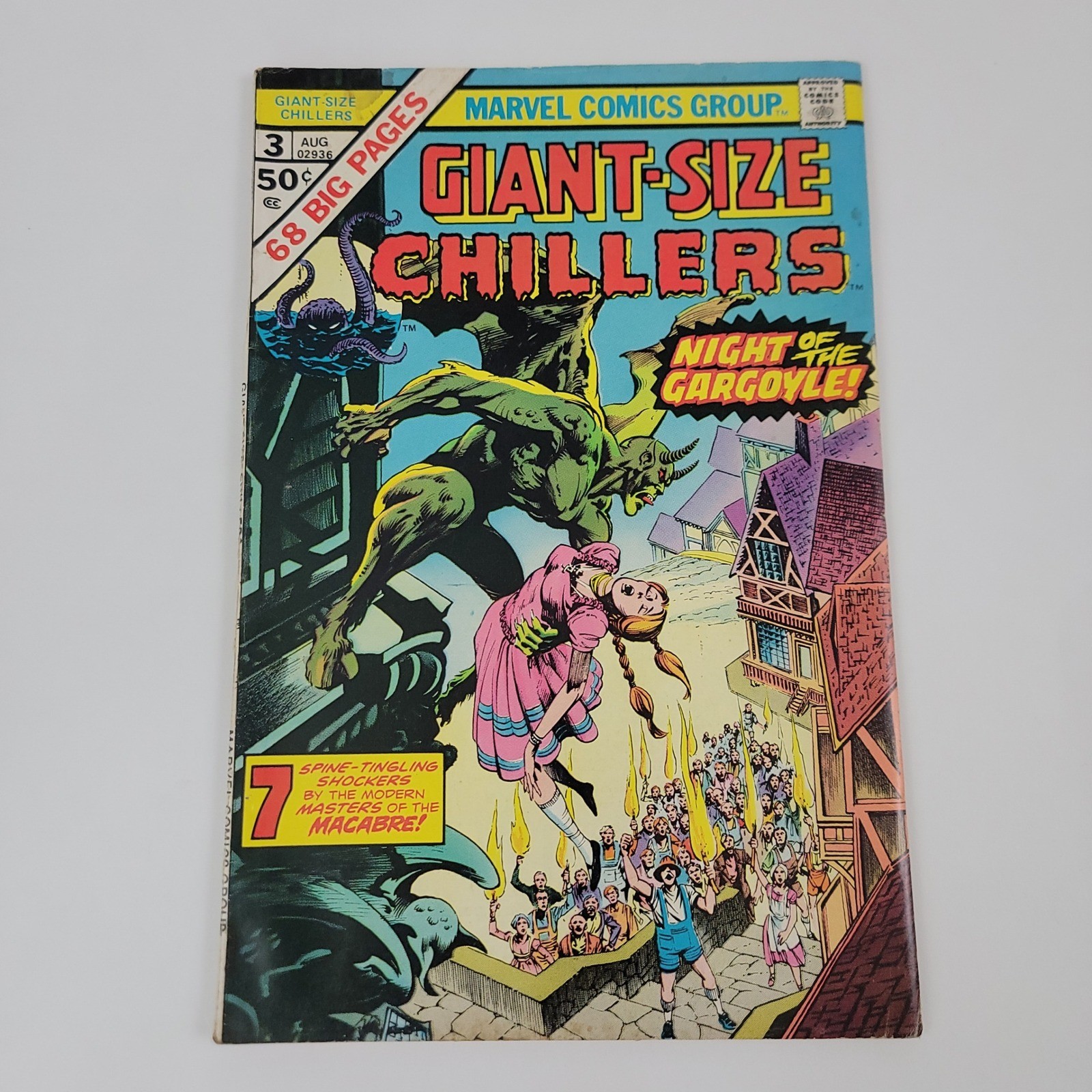 Marvel Comics Giant-Size Chillers #3 Comic Night of the Gargoyle Horror (1975)