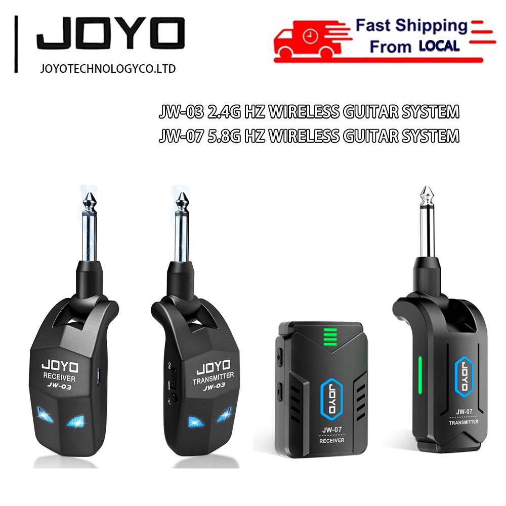 JOYO 5.8GHz Wireless Guitar System (JW-07) and 2.4G JW-03 Wireless Transmission