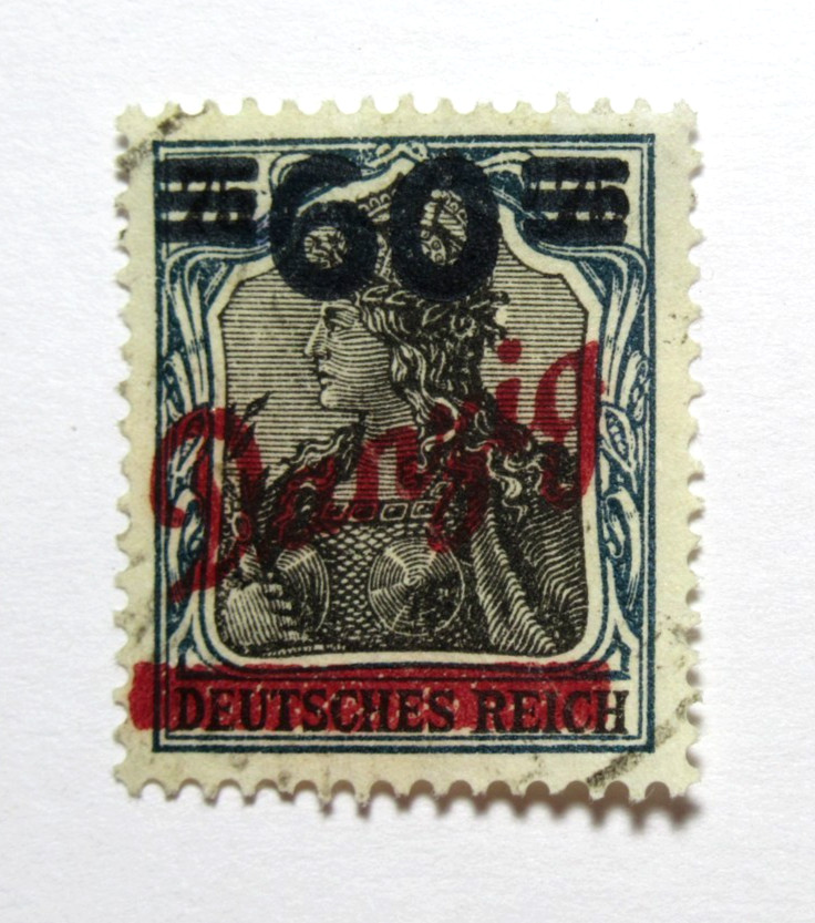 Danzig Germany Stamp Scott 62 Germania Overprint 60pf on 75pf 1921 Used