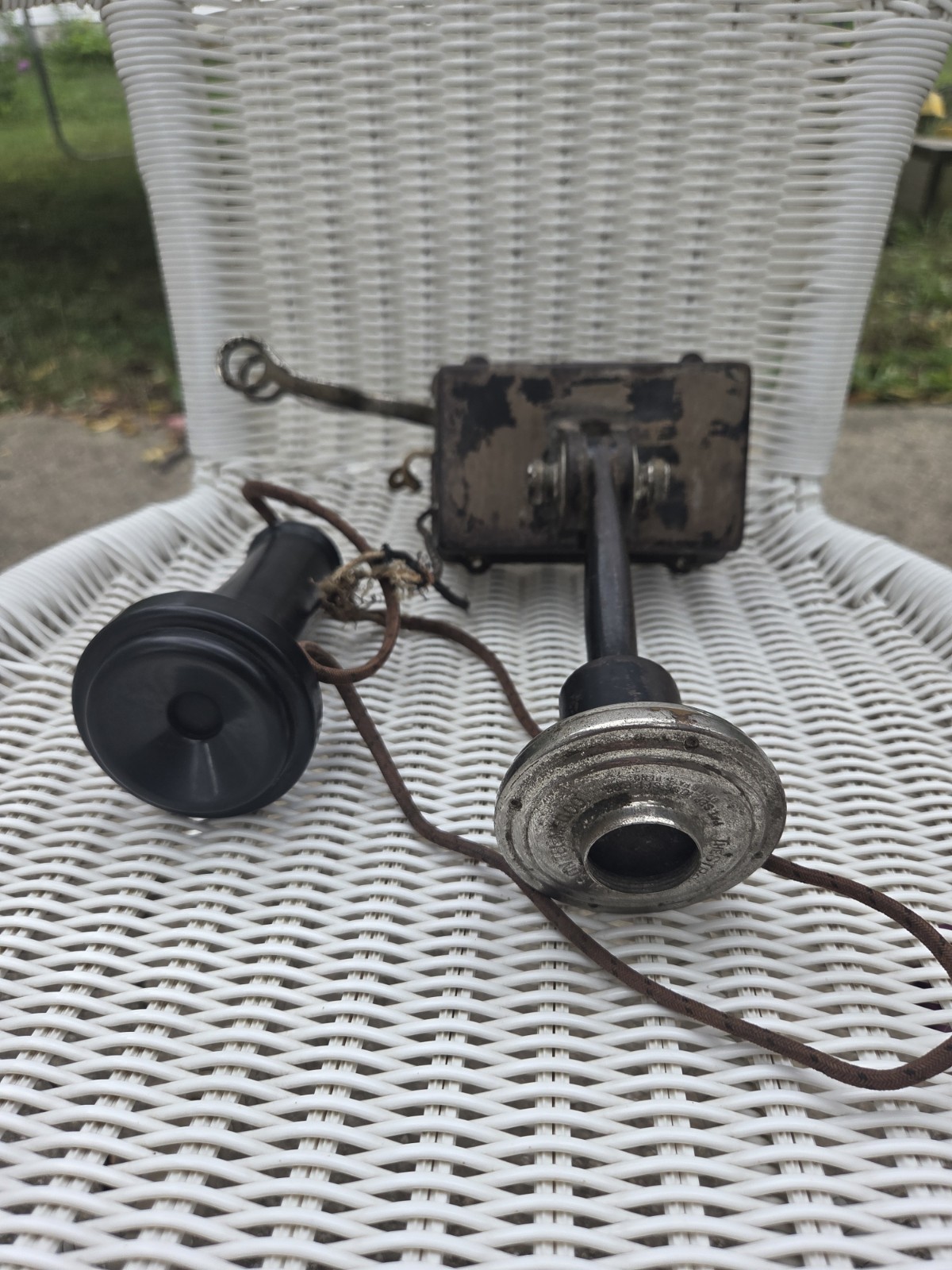 Antique Stromberg Carlson Wood Party Line Wall Telephone Early 1900s