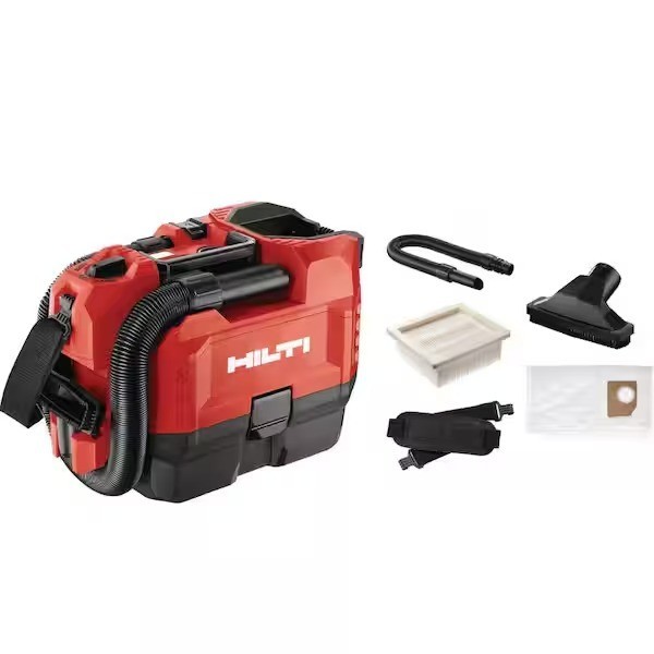 Hilti 22-Volt NURON Li-Ion VC 2D CFM 1 Gal Cordless 1.6 PSI Dust Vacuum w/Hose