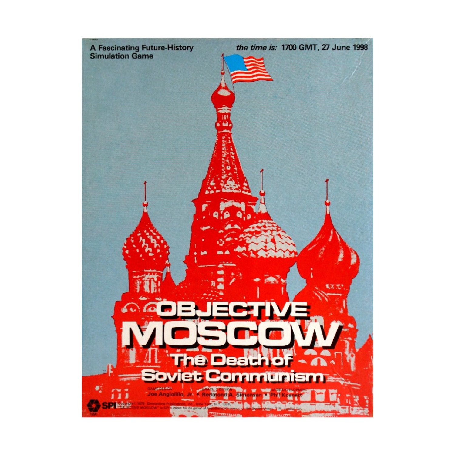 SPI Boxed Wargame Objective Moscow Box VG/VG+