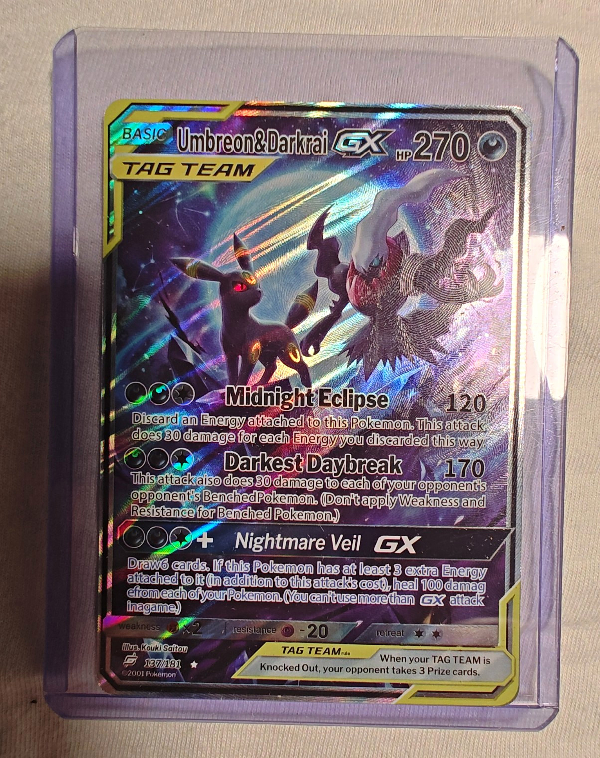 Umbreon & Darkrai GX Tag Team 137/181 Holo Full Art– Custom/Fan Art