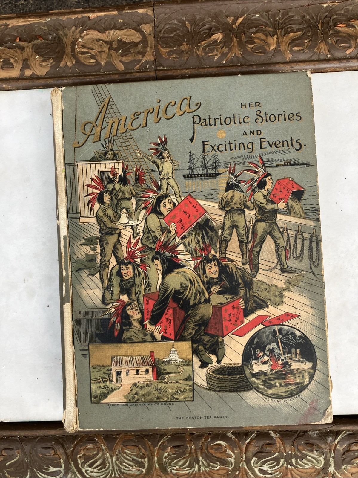 Antique 1898 America Her Patriotic Stories and Exciting Events
