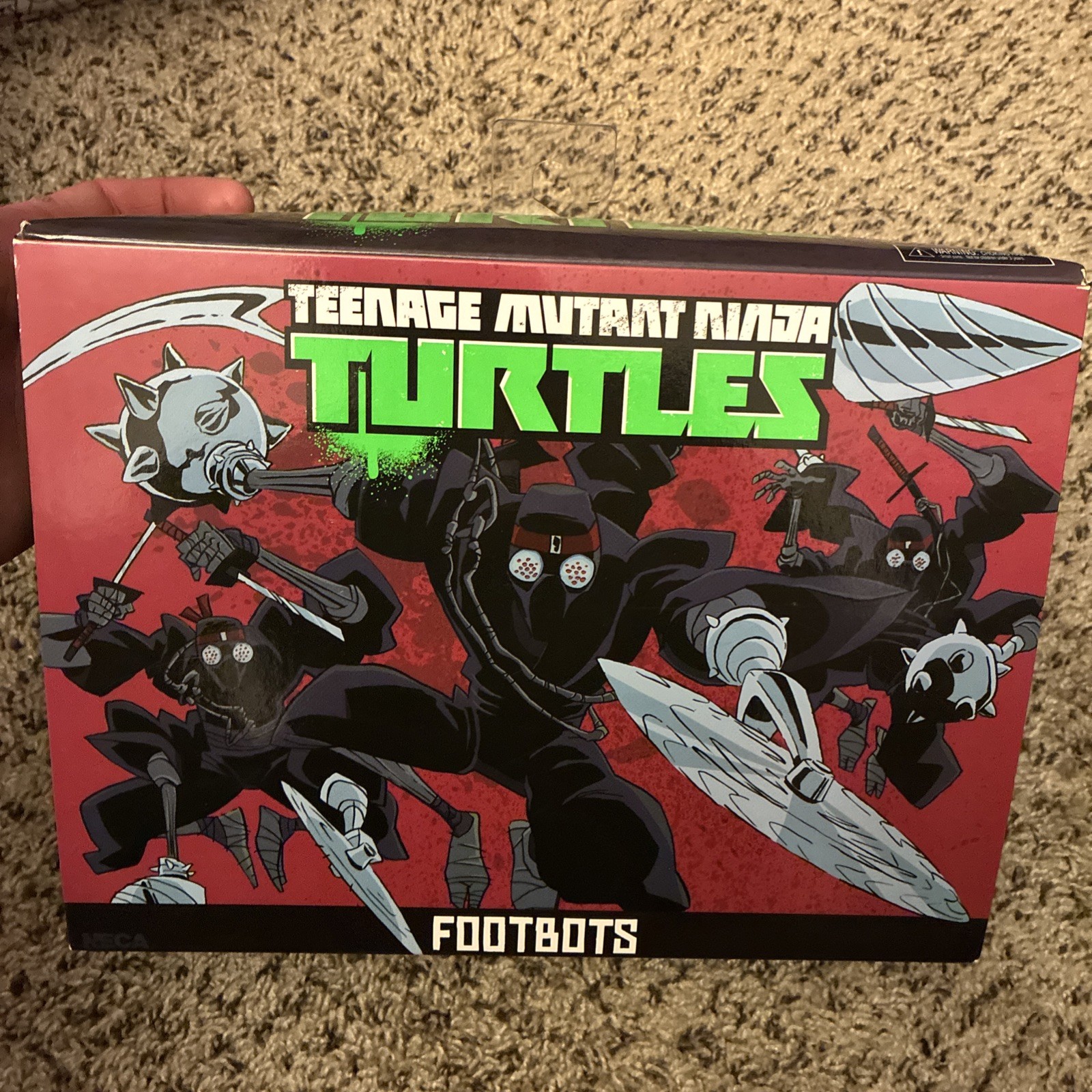 Teenage Mutant Ninja Turtles Footbots Action Figure Set NECA Nickelodeon New Teenage Mutant Ninja Turtles Footbots Action Figure Set NECA Nickelodeon New