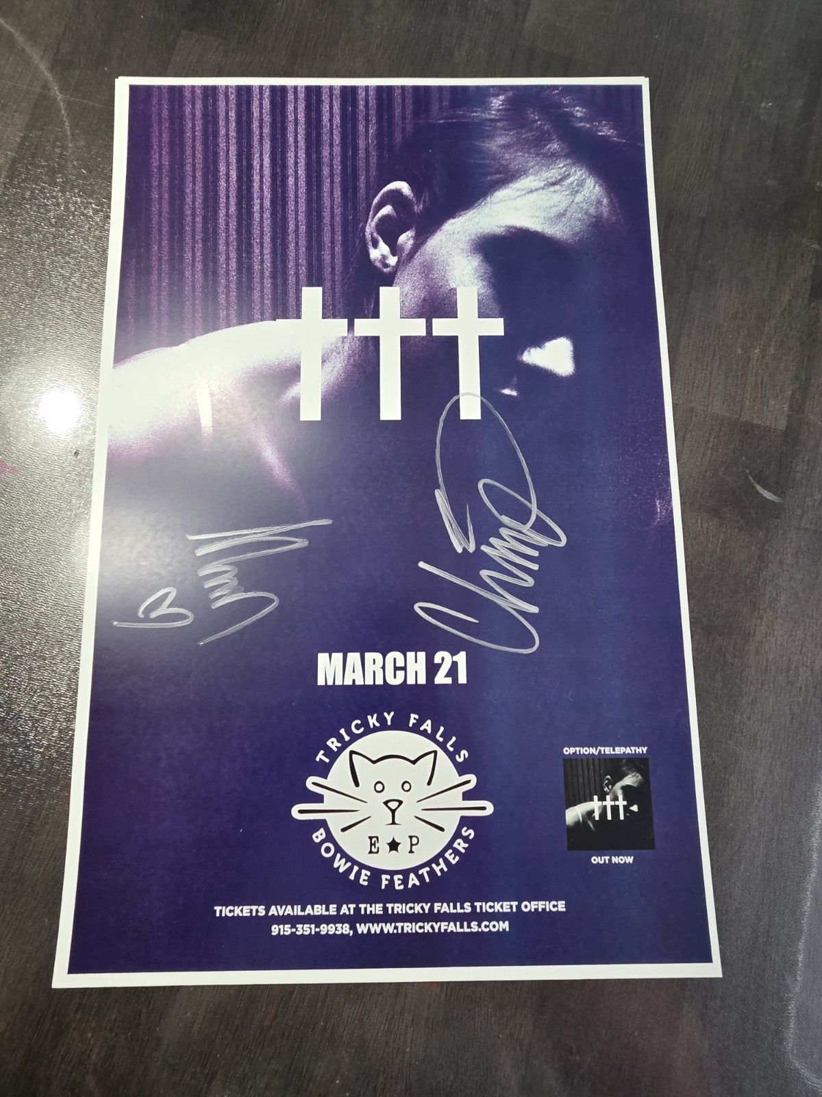 Crosses Signed Poster Chino Moreno Deftones 