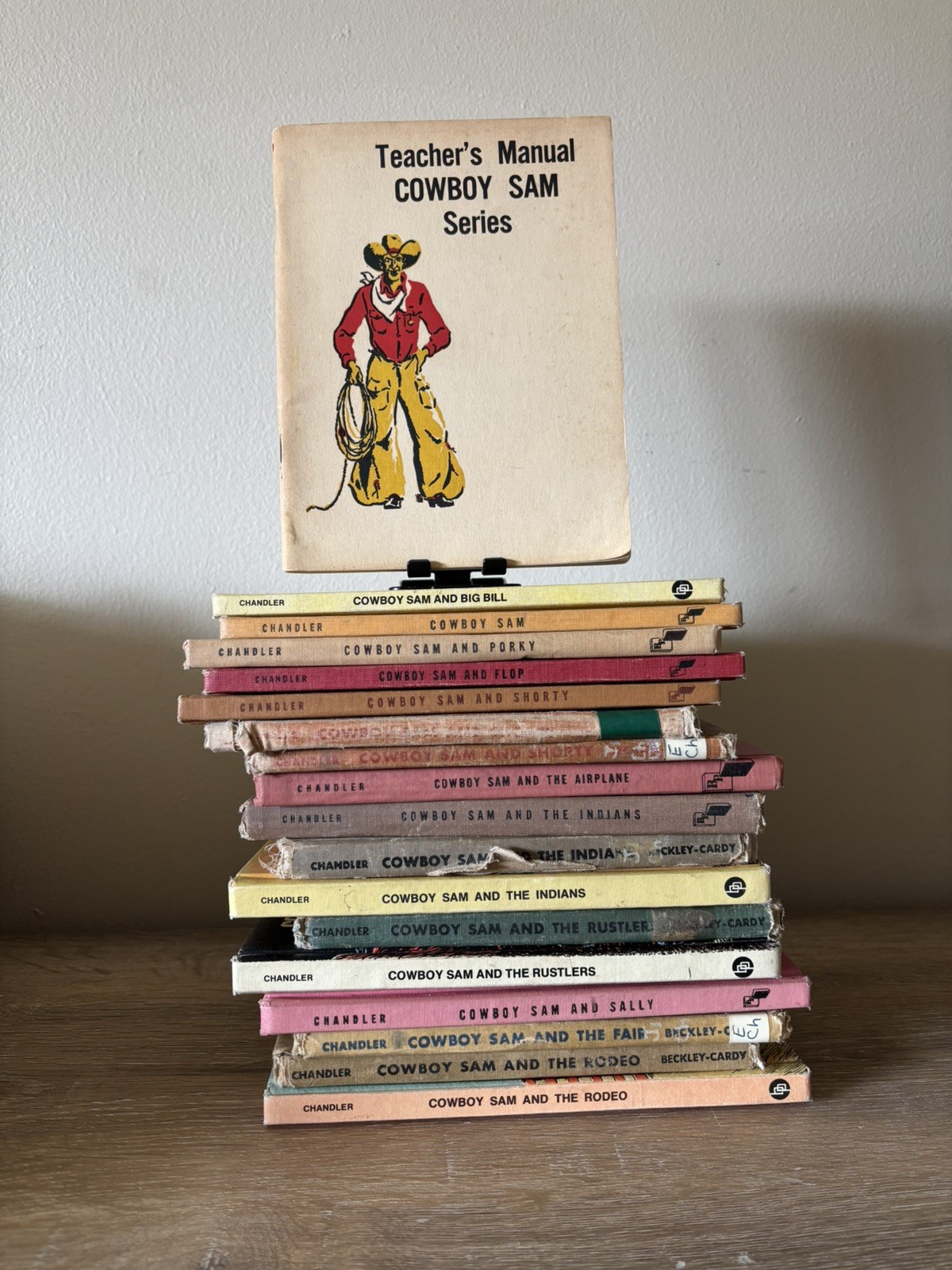 Cowboy Sam Vintage Book Series Lot 18 - RARE Teacher Edition & Grade 1-3 Readers