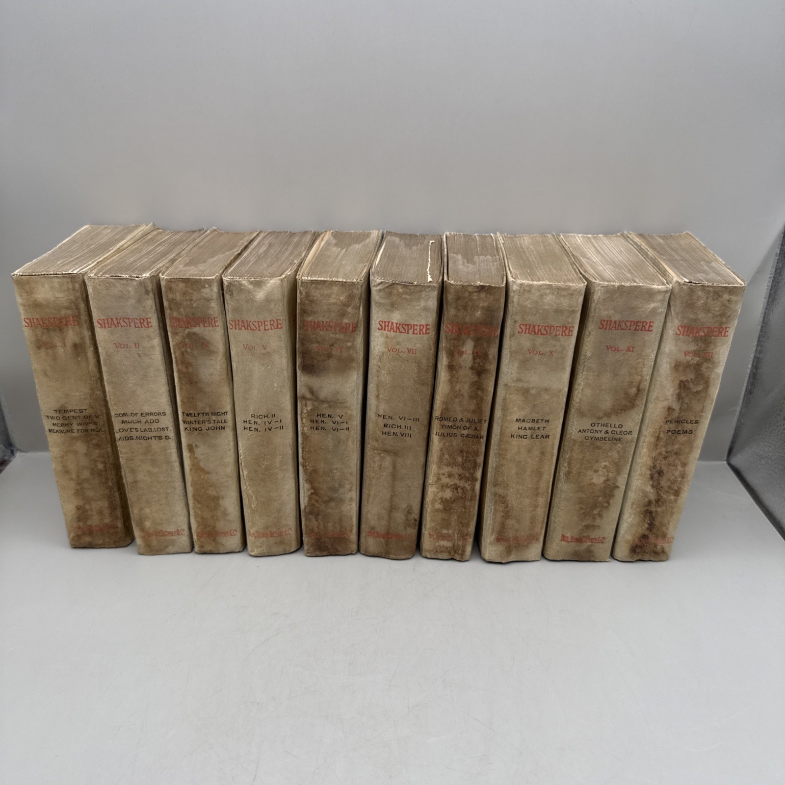 Shakspere\'s Works Antique 1886 Hardcover Books Kegan Paul Trench & Co - Lot 10