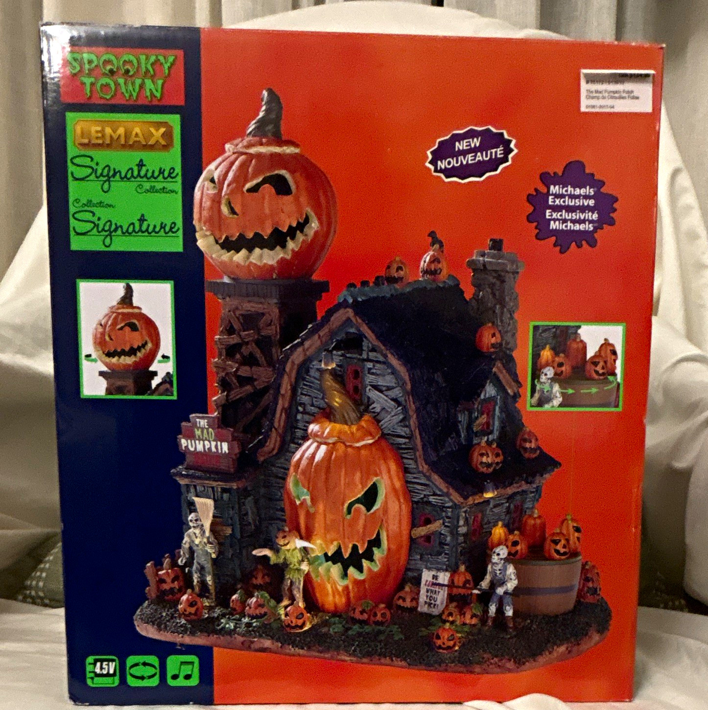 Lemax Spooky Town The Mad Pumpkin Patch House Lighted Sound Boxed Resin