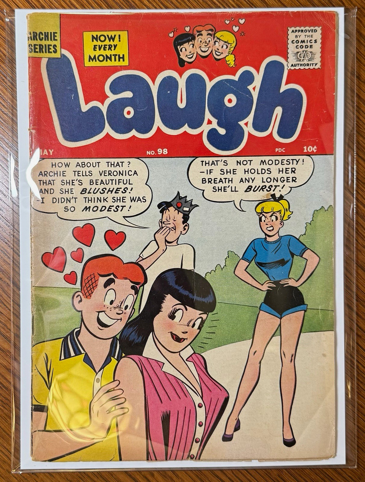 Laugh Comics #98 May 1959 Archie Series Betty Veronica