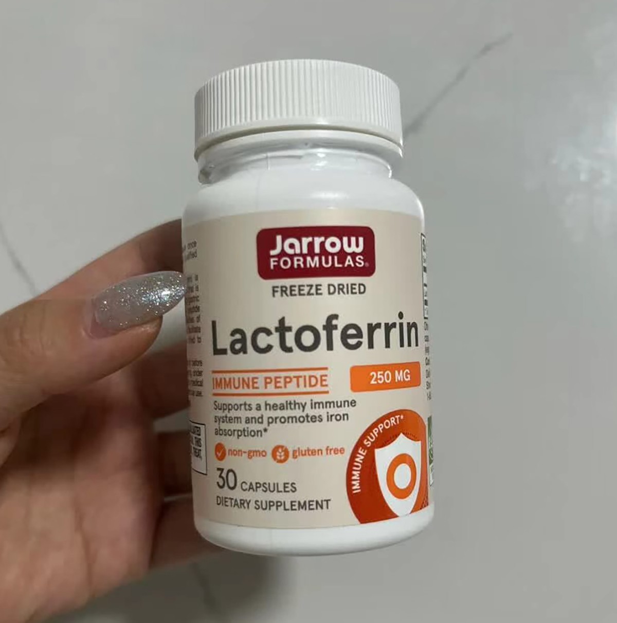 Jarrow Formulas Lactoferrin 250 mg - Immune-Supporting Glycoprotein - for Health Jarrow Formulas Lactoferrin 250 mg - Immune-Supporting Glycoprotein - for Health