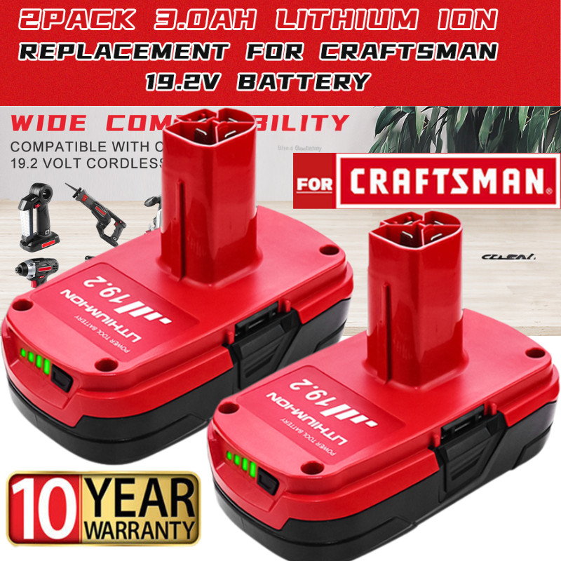 2Pack For CRAFTSMAN 19.2 VOLT C3 LITHIUM DIEHARD BATTERY PACK 315.PP2011 3.0Ah