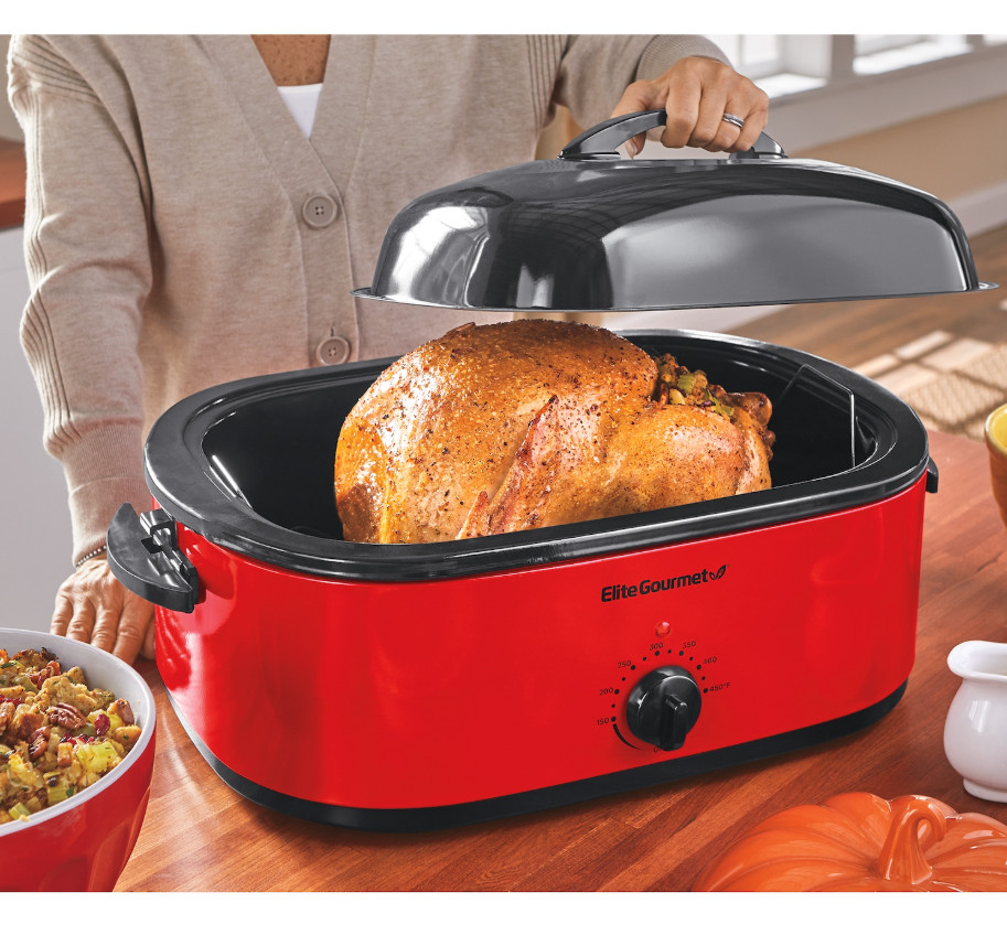 Elite Gourmet 18-Quart Electric Roaster with Lid - FreeShipping