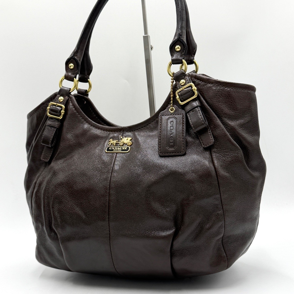 Coach 18612 Madison Maggie Handbag Tote Bag Vintage Y2K Leather Brown Authentic