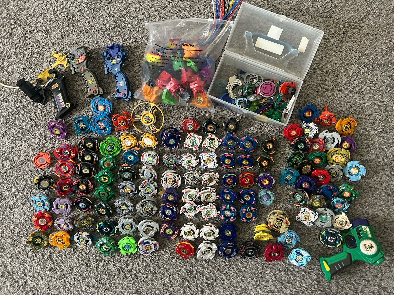 Old School Plastic Beyblade Collection