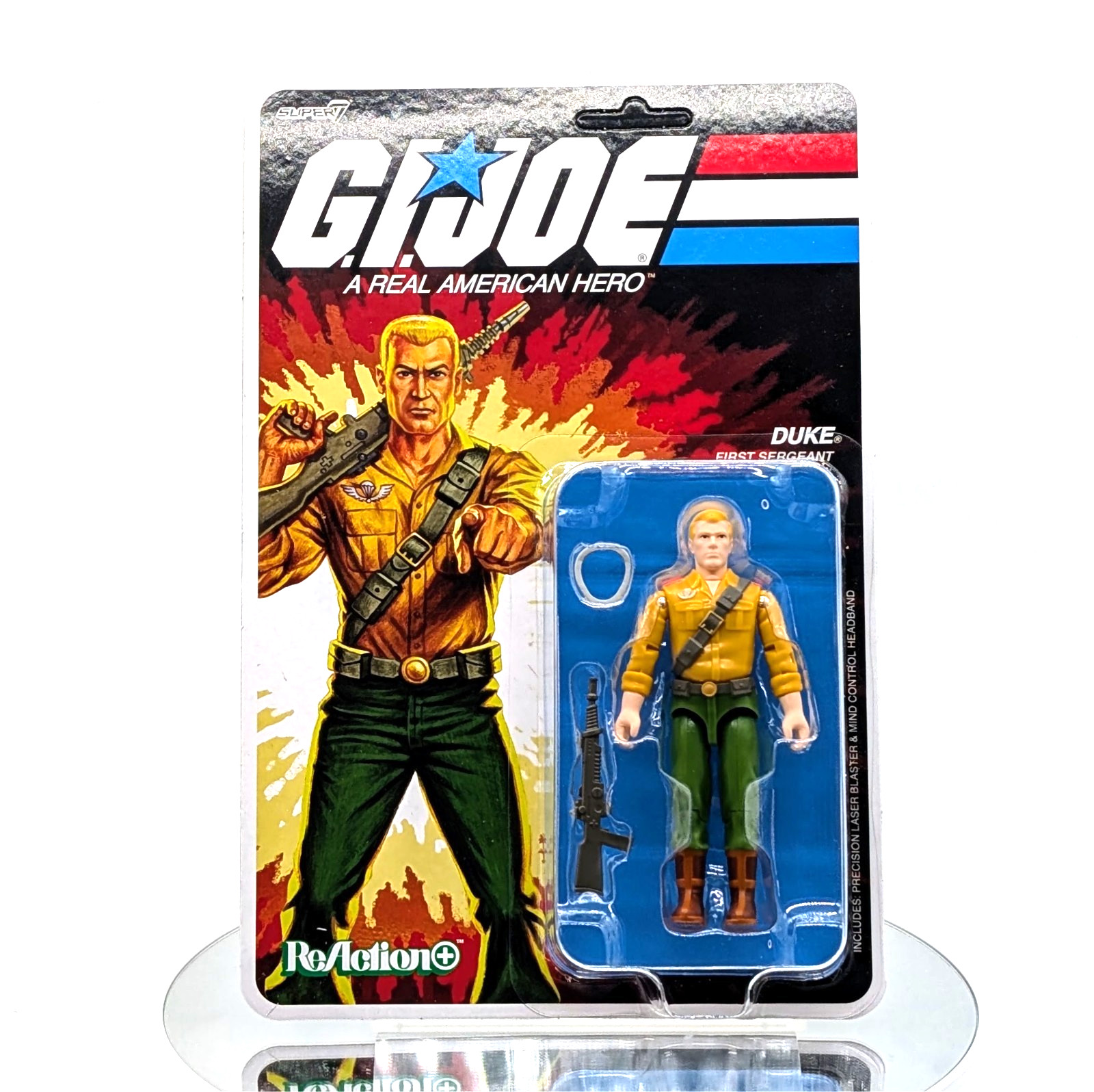 Super7 ReAction+ G.I. Joe First Seargent DUKE 3.75\