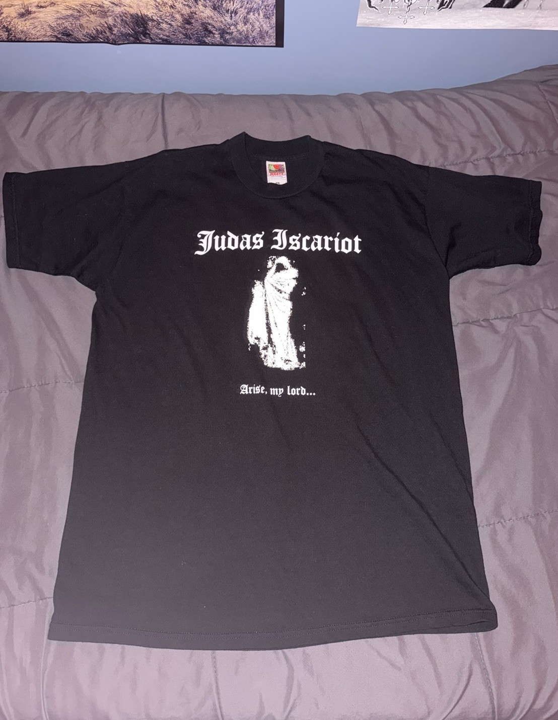 Vintage 1996 Judas Iscariot “Arise My Lord” EP Promo Black Metal Band T Shirt